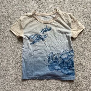 Carter's Blue and Cream Turtle Tee